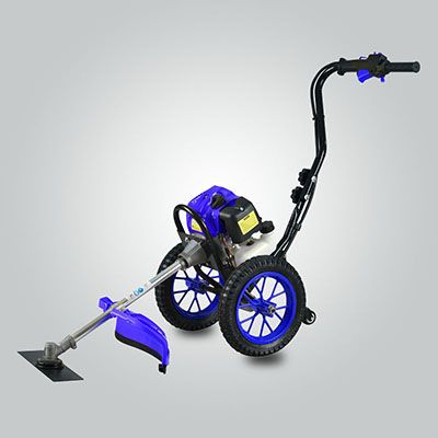 52cc gasoline grass trimmer Hand push grass cutter two wheels brush cutter